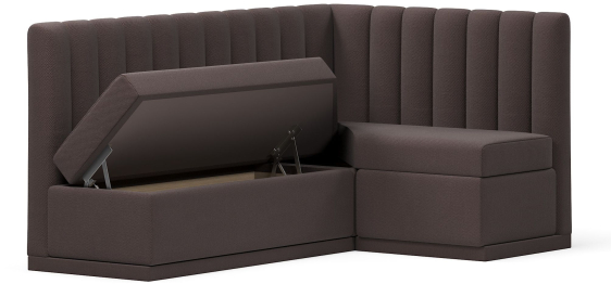 Кухонный угловой нераскладной диван Кафф, велюр
