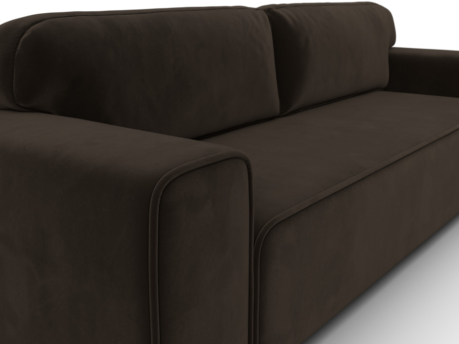 Диваны с ящиком для белья, Прямой диван Лига-029, микровельвет