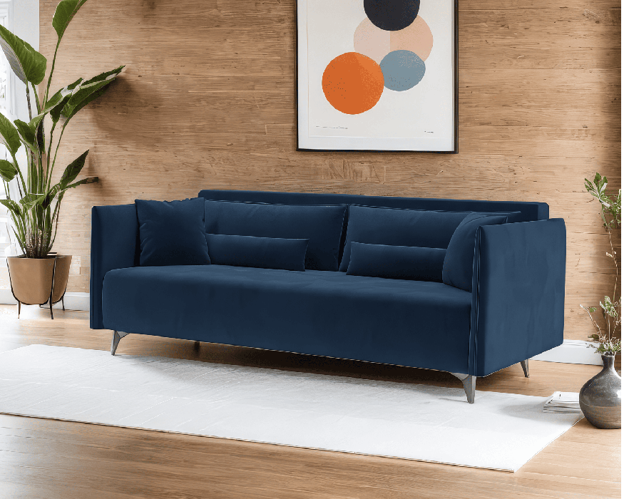 Диваны кровати со спальным местом, Диван прямой тик-так Майами (Велюр)