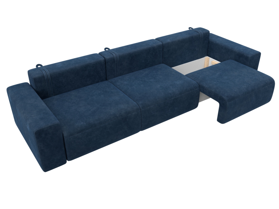 Диваны еврокнижки, Диван прямой Лига-036 НПБ Классик Лонг, велюр BRUT