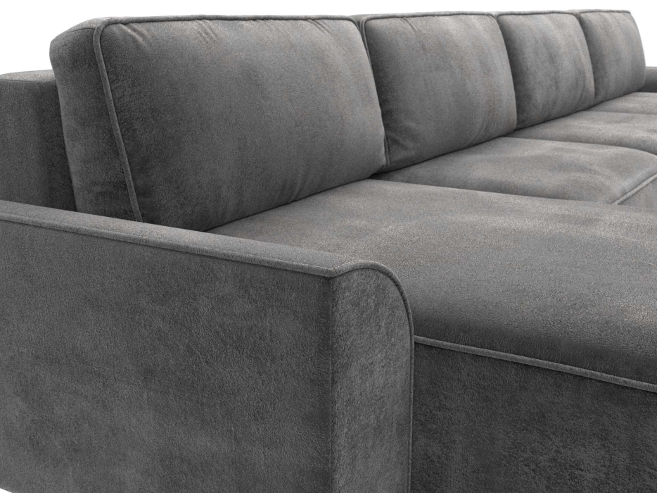 Диваны еврокнижки, Диван п-образный Лига-048 НПБ лонг, велюр TOWER