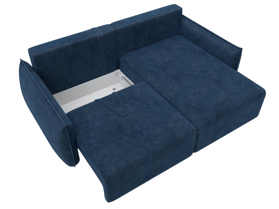 Диваны угловые в гостиную, Диван угловой Лига-051 НПБ угол универсальный, велюр BRUT