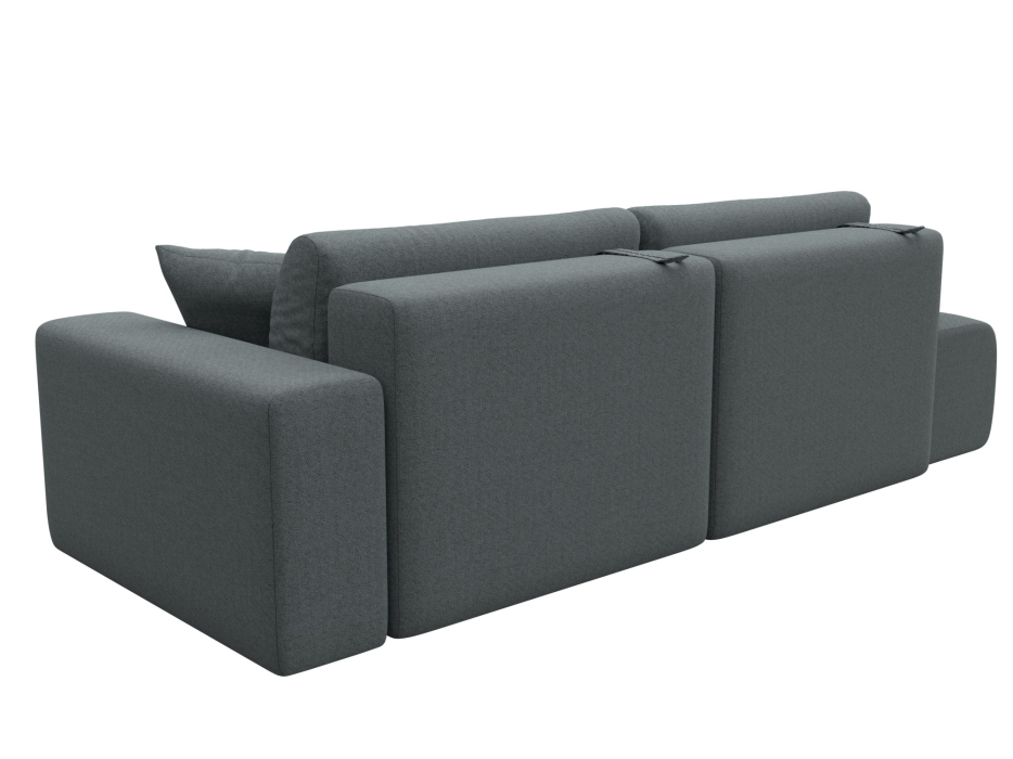 Диваны еврокнижки, Диван прямой Лига-036 НПБ Модерн подлокотник справа, рогожка Амур