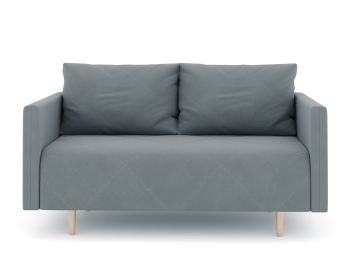 Диван прямой нераскладной Милли мини 2-х  местный с подлокотниками, велюр