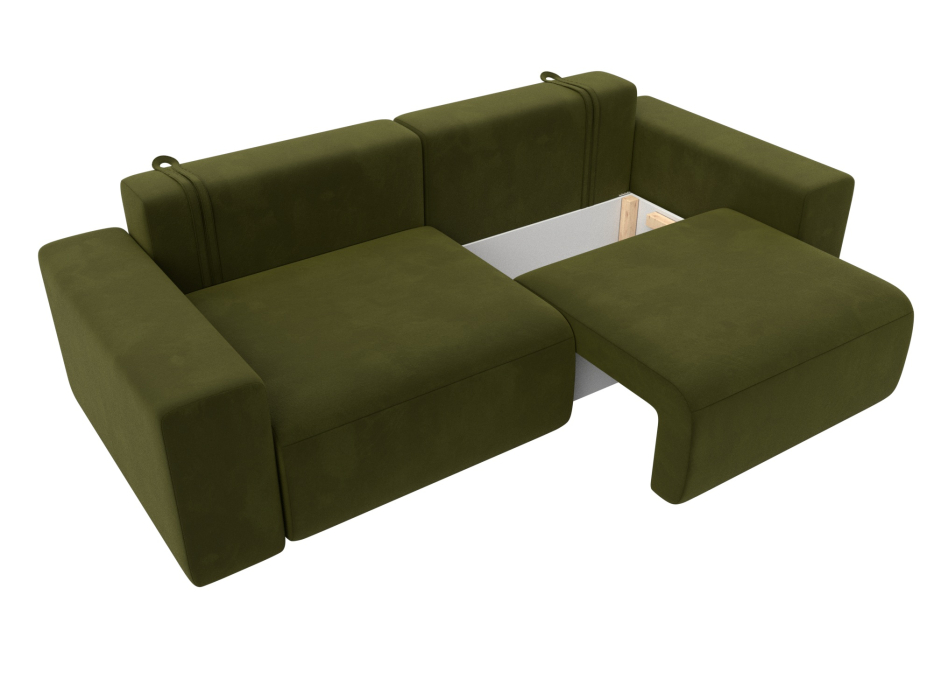 Диваны еврокнижки, Диван прямой Лига-036 Классик, микровельвет