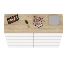 Комод высокий на десять выдвижных ящиков Мори МК1200.10