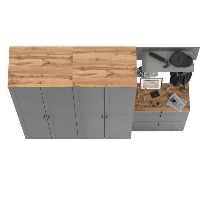 Прихожие, Два шкафа для одежды в прихожую с обувницей и вешалкой для одежды Остин