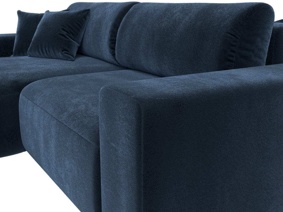 Диваны угловые в гостиную, Диван угловой Лига-036 НПБ Классик левый угол, велюр TOWER