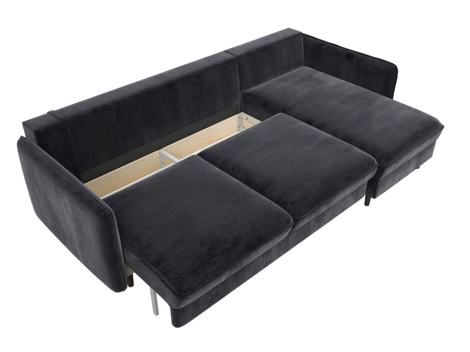 Диваны угловые в гостиную, Диван угловой Лига-064 НПБ угол универсальный, велюр TOWER