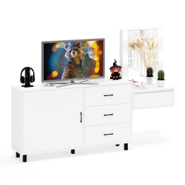 Стол косметический навесной с подсветкой и комод 122-1504