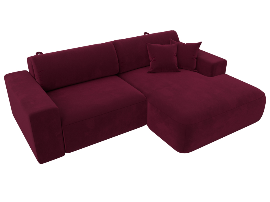 Диваны угловые в гостиную, Диван угловой Лига-036 Классик правый угол, микровельвет