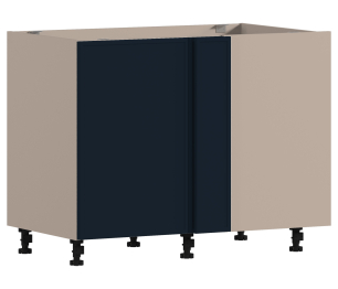 Регина РСП/1-100 Шкаф-стол приставной Песочный/Ф-45 МДФ Квадро Синий