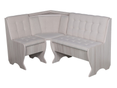 Кухонные уголки, Кухонный уголок Стиль 1Л Ясень шимо светлый / велюр