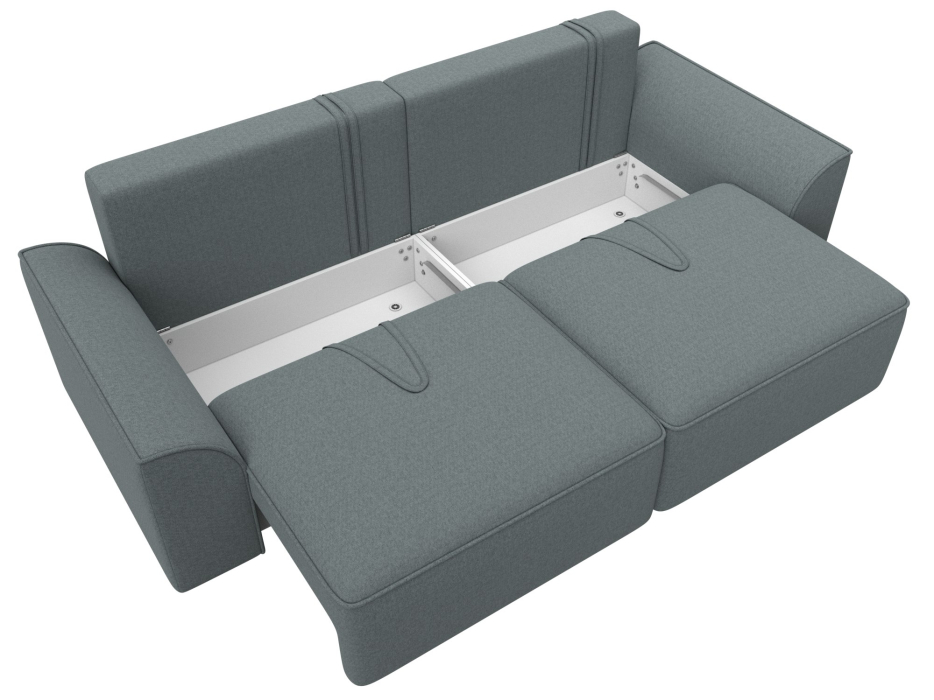 Диваны еврокнижки, Диван прямой Лига-048 НПБ, рогожка Амур