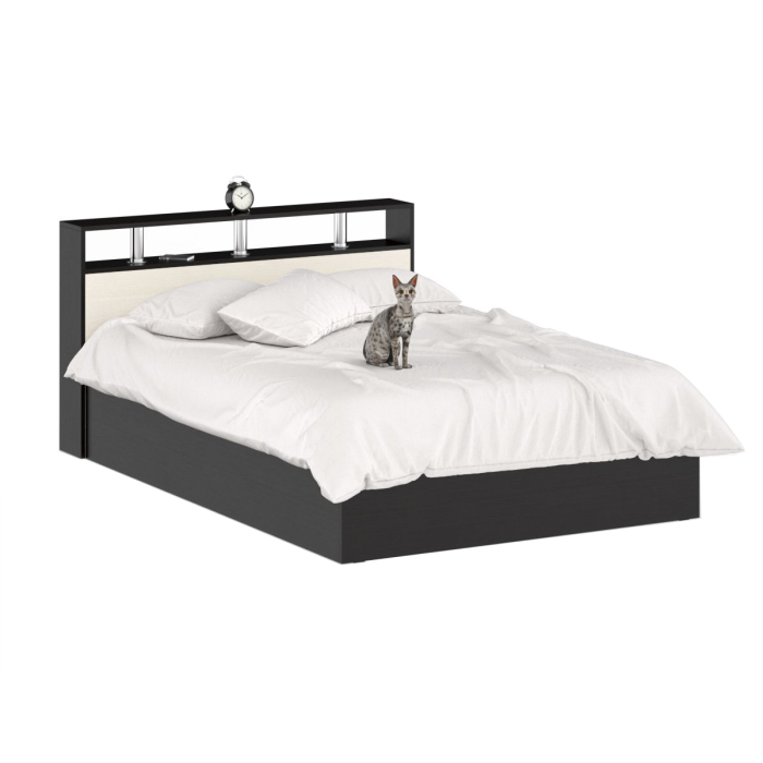 Спальные гарнитуры, Кровать Камелия 1400 с двумя прикроватными тумбами