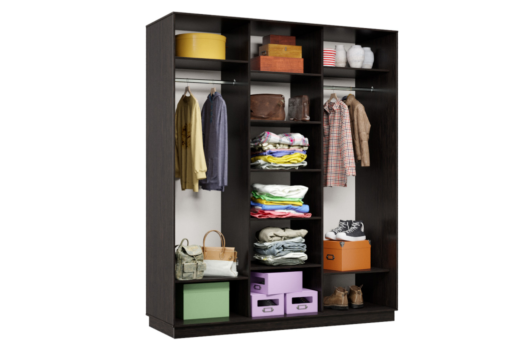 Шкафы-купе 3-х дверные, Шкаф-купе Премьер Лайт 28 (11;08;11) трехдверный