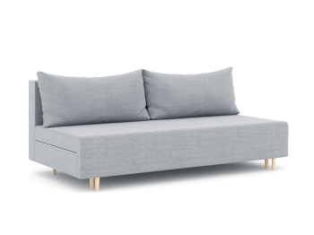 Диван-кровать еврокнижка Смайл без подлокотников, рогожка Люкс