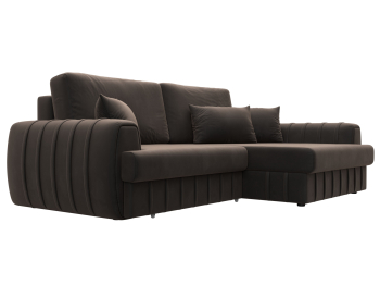 Диван угловой Лига-057 НПБ угол правый, велюр SEVEN