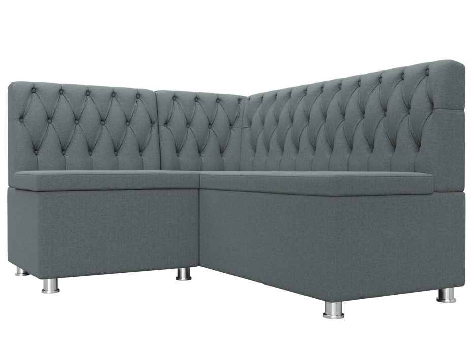 Кухонные уголки, Диван кухонный угловой Мирта левый угол, рогожка Амур