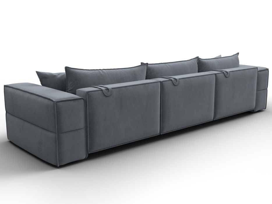 Диваны еврокнижки, Диван прямой Лига-058 НПБ Лонг, велюр TOWER