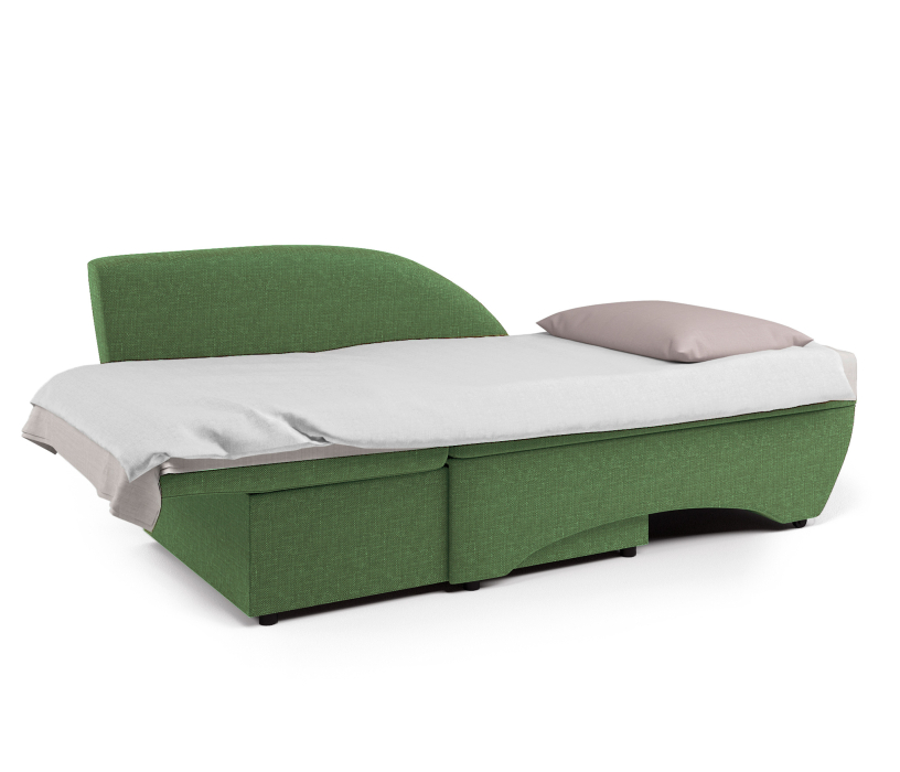 Диваны прямые кухонные, Кушетка Трио, левый рогожка/велюр