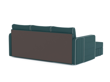 Диван-кровать угловой Cлим дельфин, велюр