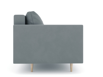 Диван прямой нераскладной Милли мини 2-х  местный с подлокотниками, велюр