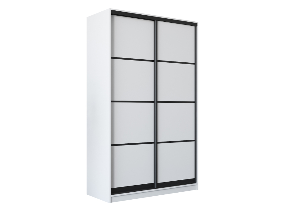 Шкафы-купе 2-х дверные, Шкаф купе 2-х дверный Амстердам 120 (белый/глухой)