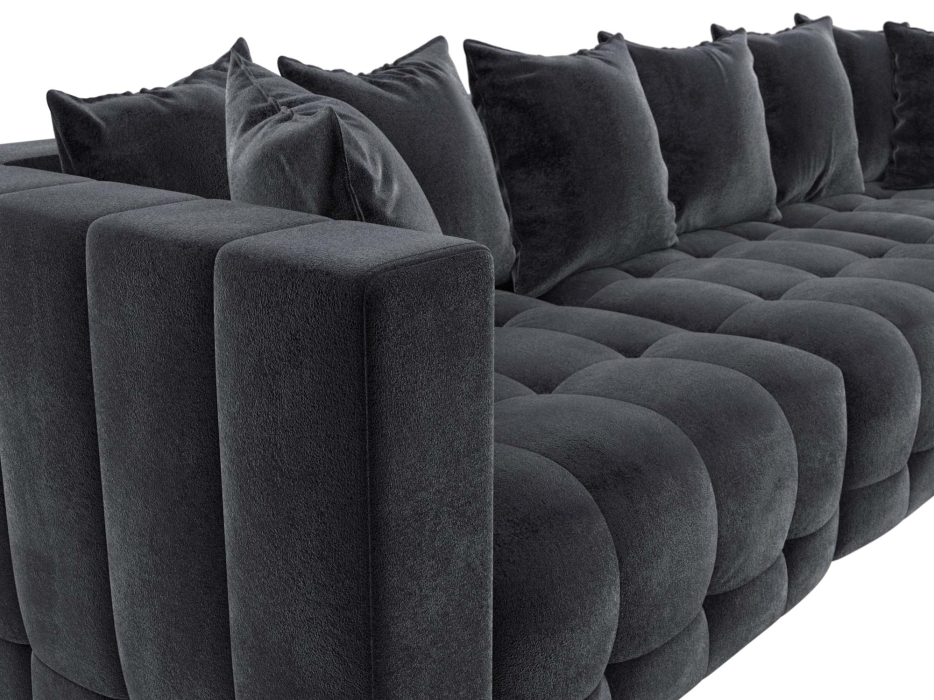 Дизайнерские диваны для гостиной, Диван прямой Лига-052 НПБ Лонг, велюр TOWER