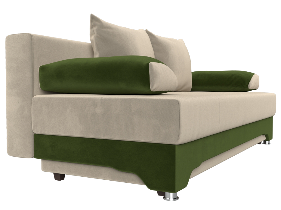 Диваны еврокнижки, Диван прямой Ник-2, микровельвет