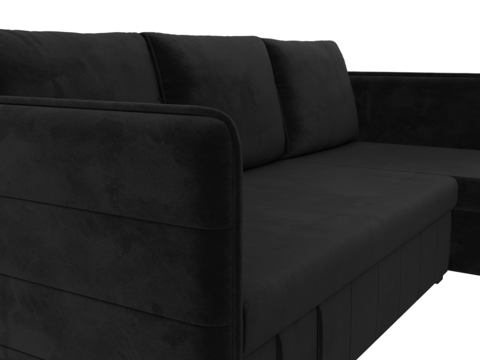 Диваны угловые в гостиную, Диван угловой Слим универсальный угол, велюр