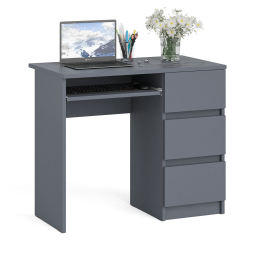 Стол компьютерный три ящика Мори МС-6 правый