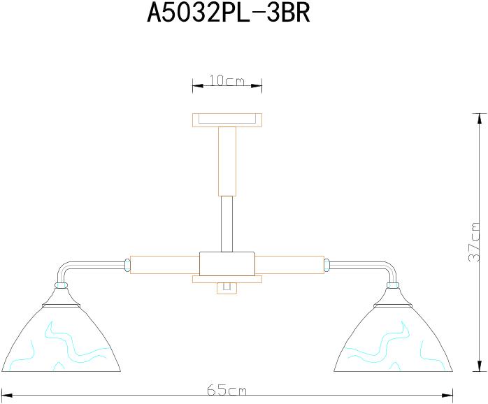Люстра потолочная, Люстра потолочная MATTHEW 3п
