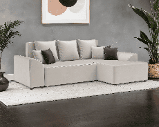 Диваны угловые в гостиную, Диван Каскад Правый угол (Бархат)