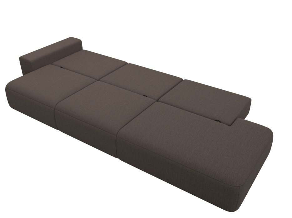 Диваны еврокнижки, Диван прямой Лига-036 НПБ Модерн Лонг подлокотник слева, рогожка Амур