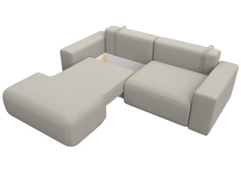 Диван угловой Лига-036 НПБ Классик левый угол, рогожка Амур