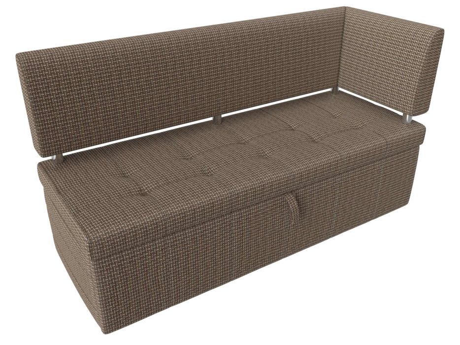 Диваны угловые кухонные, Кухонный прямой диван Стоун с углом правый, рогожка