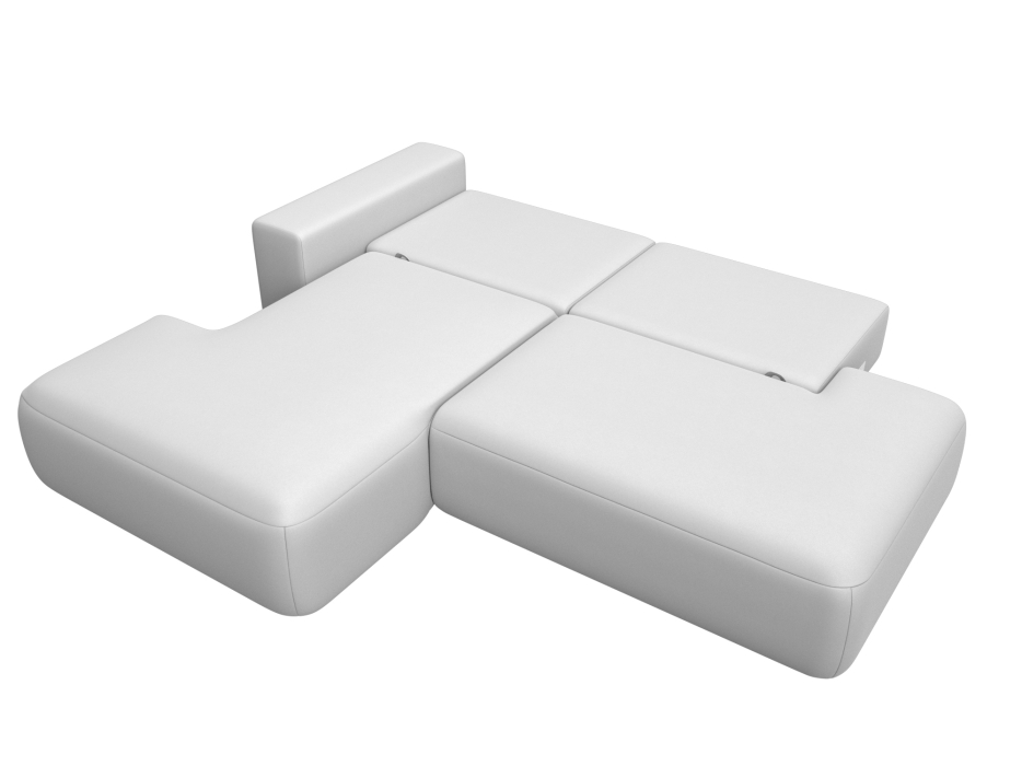 Диваны угловые в гостиную, Диван угловой Лига-036 НПБ Модерн левый угол, экокожа GRIFON