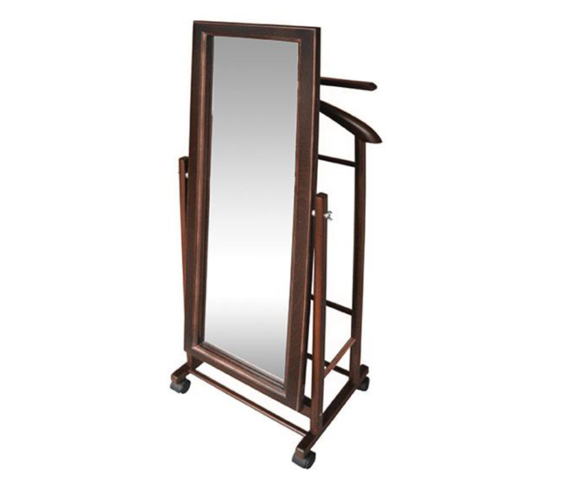 Напольные, Вешалка костюмная с зеркалом на колесах В 24Н