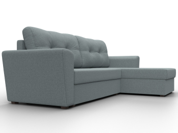 Угловой диван Амстердам Лайт правый угол, рогожка Амур