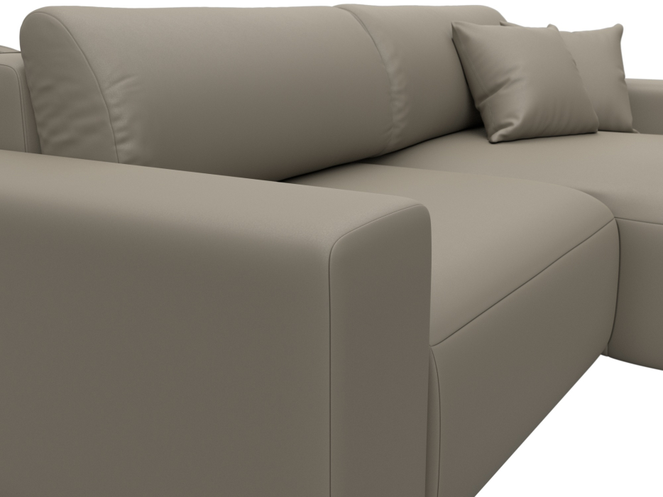 Диваны угловые в гостиную, Диван угловой Лига-036 НПБ Классик правый угол, экокожа GRIFON