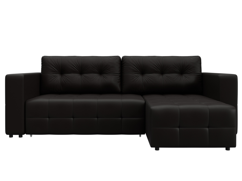 Диваны угловые в гостиную, Диван угловой Лига-075 угол универсальный, экокожа GRIFON