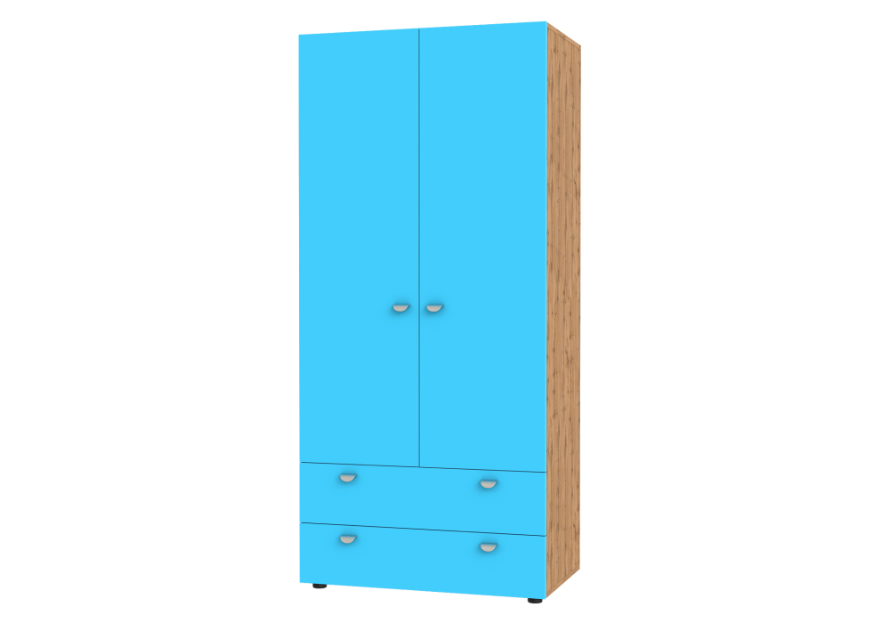 Для одежды, ШКАФ С ЯЩИКАМИ GК 2YA Дуб Вотан