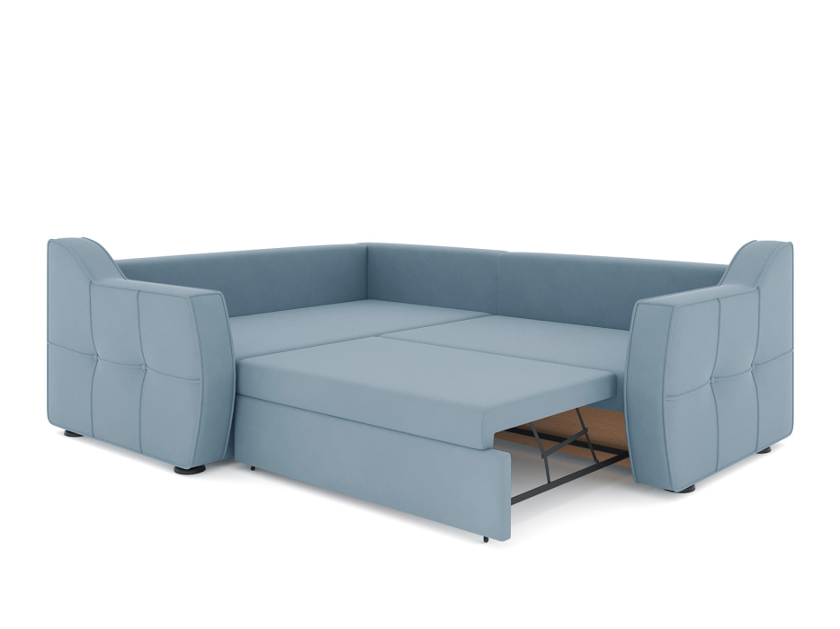 Диваны угловые в гостиную, Диван-кровать угловой Френсис дельфин, велюр