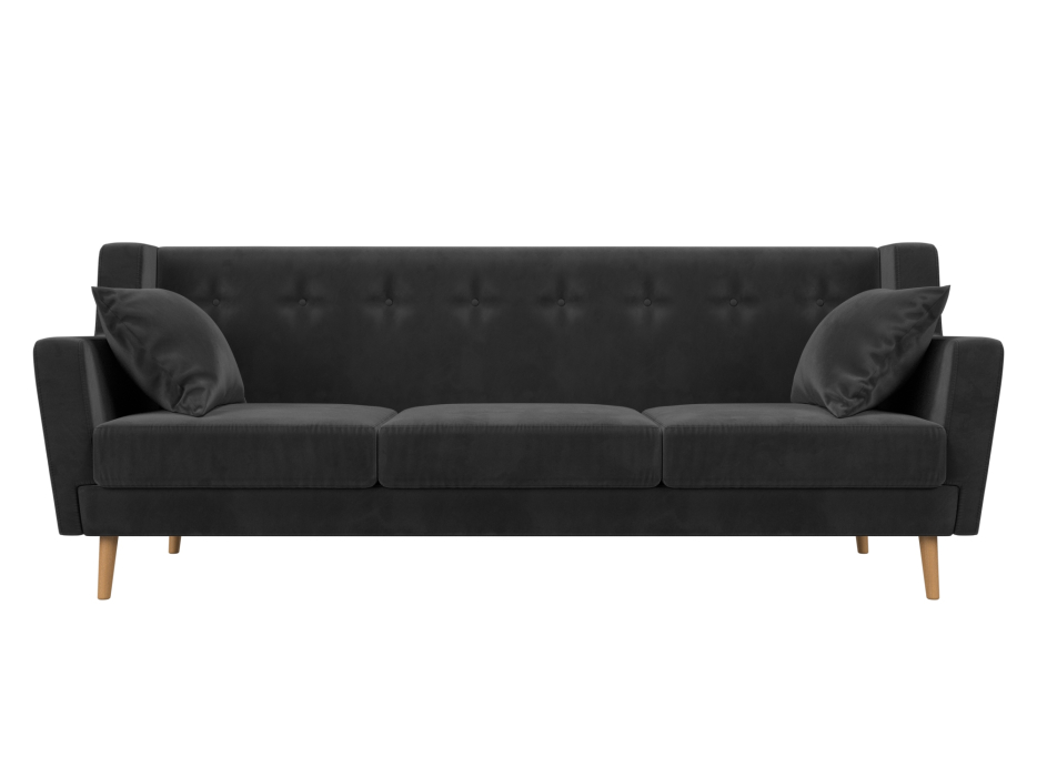 Диваны прямые кухонные, Прямой диван Брайтон 3, велюр