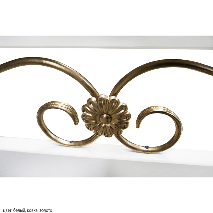 Двуспальные, Кровать Жоржетта с ковкой 140*190/200 массив сосны