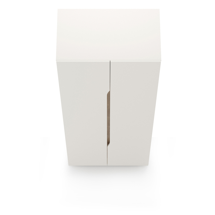 Шкафы двухстворчатые, Шкаф двухстворчатый Муссон 13.198 белый/дуб эндгрейн элегантный