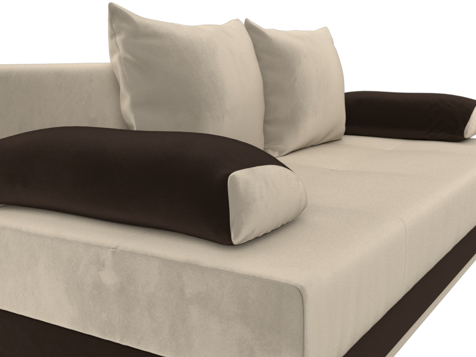 Диваны еврокнижки, Диван прямой Ник-2, микровельвет