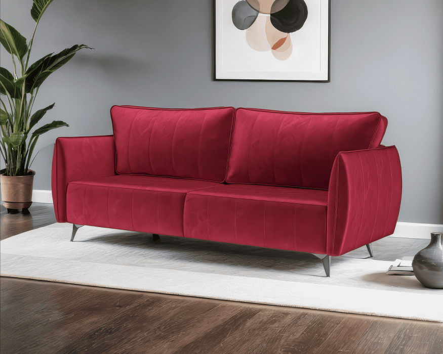 Диваны кровати со спальным местом, Диван прямой тик-так Осло (Бархат)