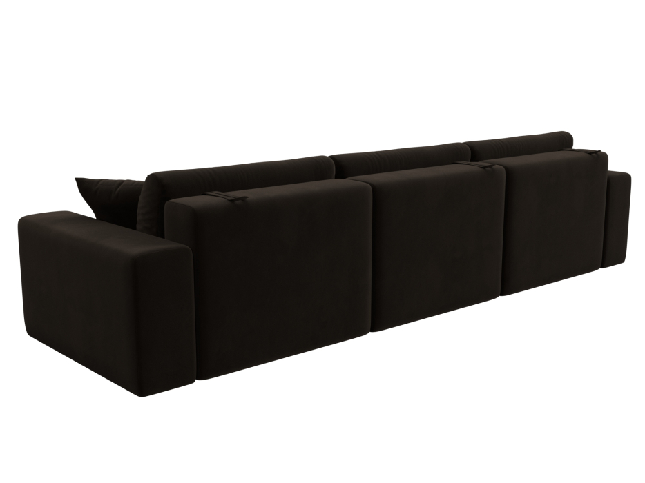 Диваны еврокнижки, Диван прямой Лига-036 Классик Лонг, микровельвет